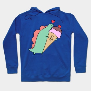 Stegosaurus and Icecream Cone Hoodie